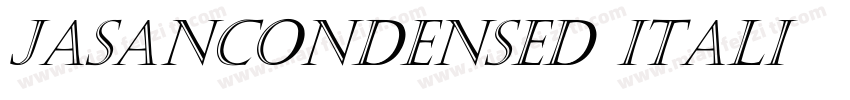 JasanCondensed Itali字体转换